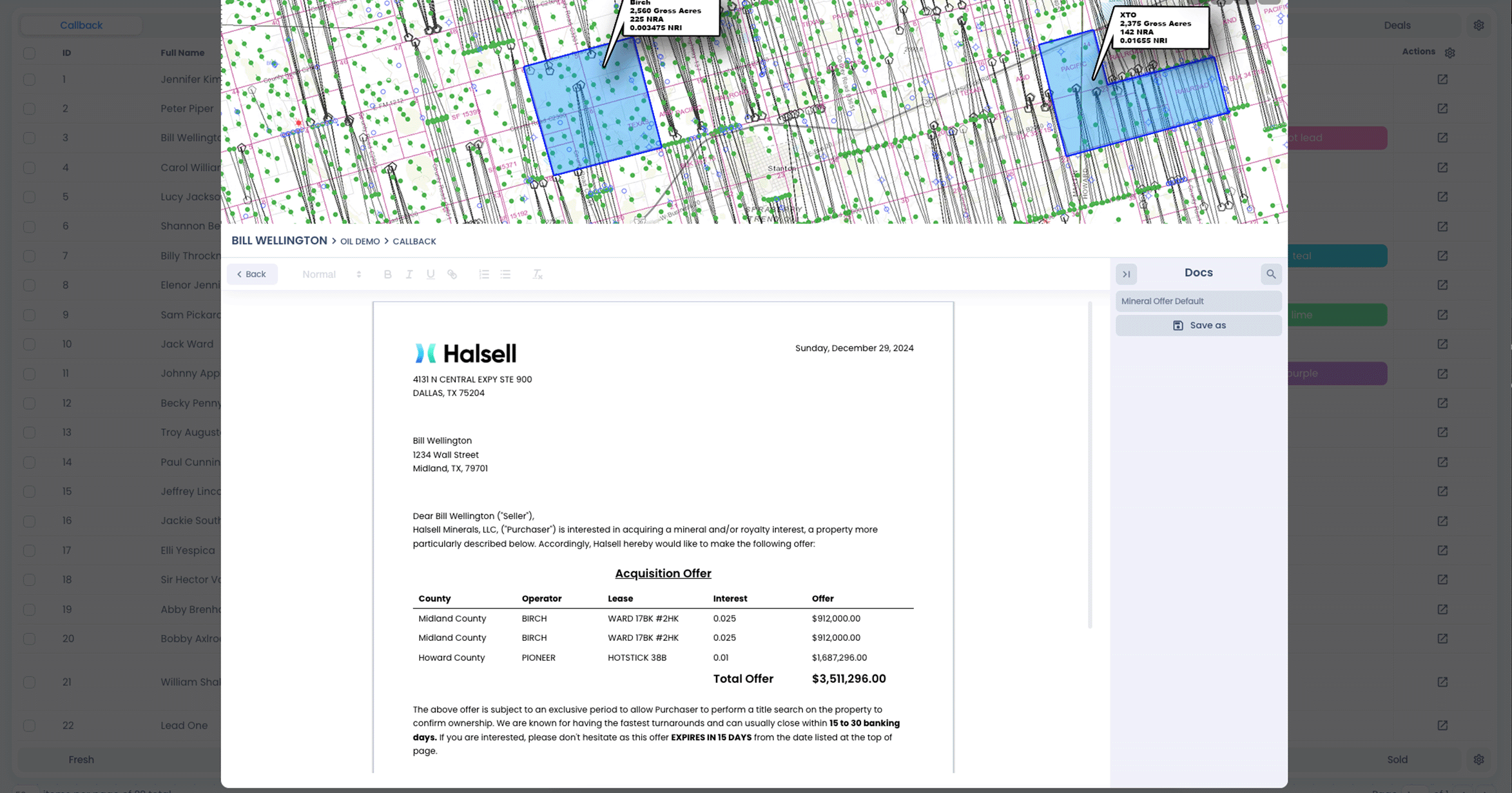 halsell sales crm slide