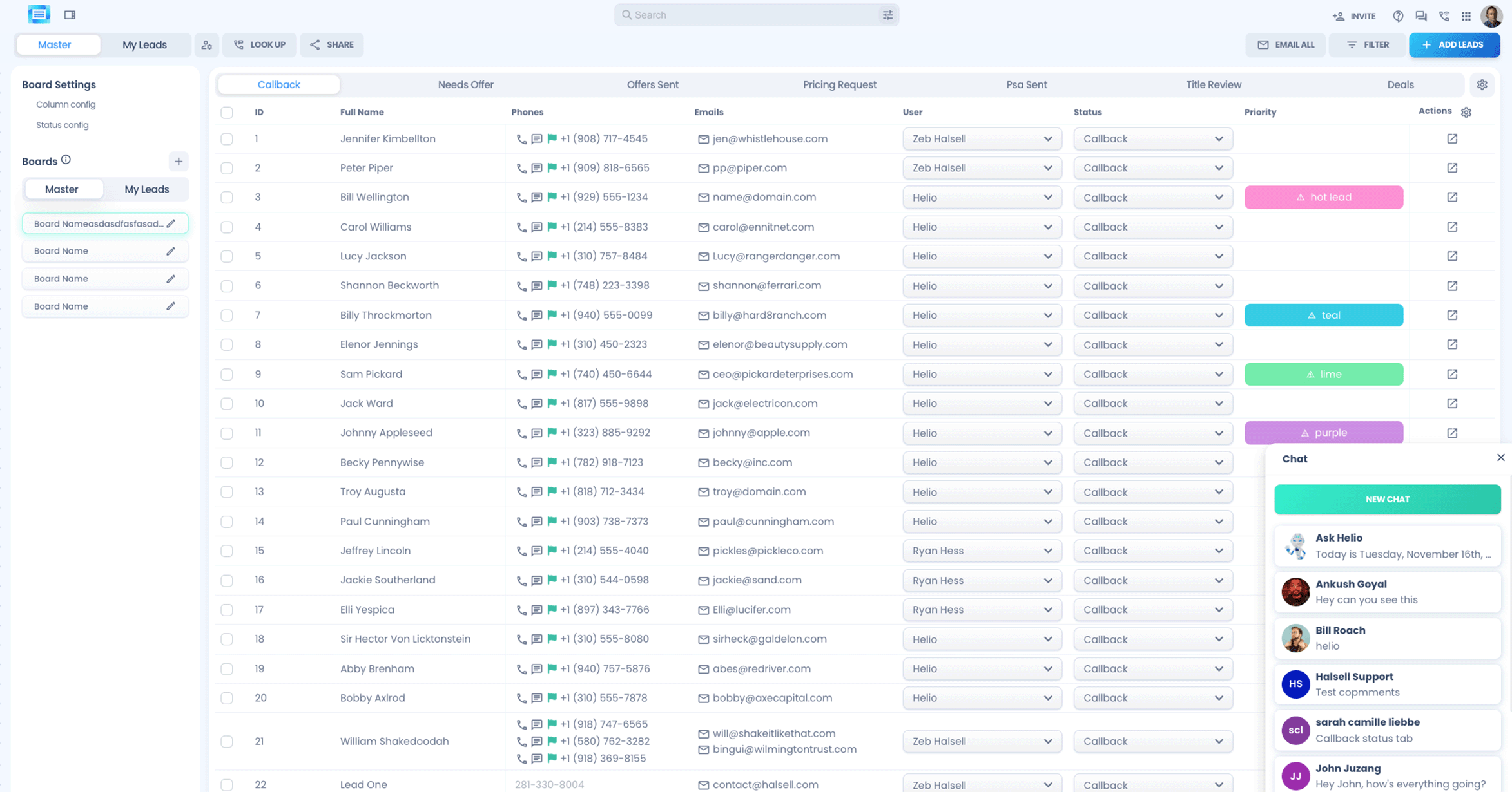 halsell sales crm slide